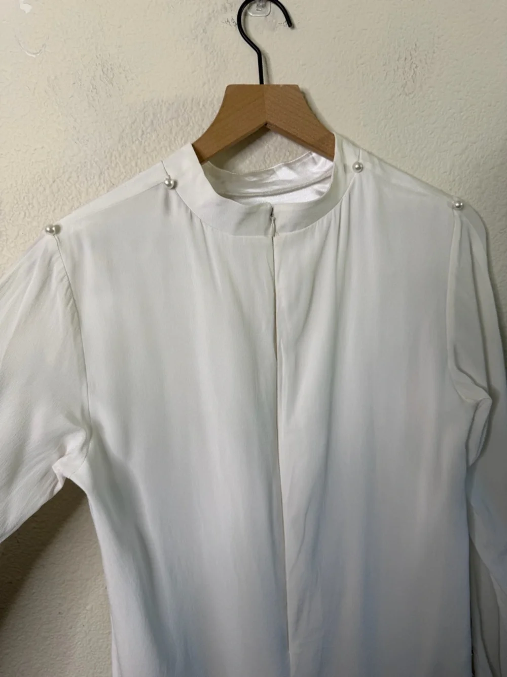 Daughters of Simone GaGa- 60s Mod Mini Wedding Dress Silk Womens Size L